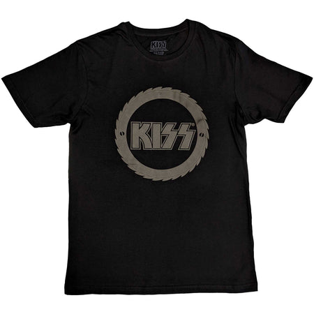 Kiss - Buzzsaw Hi Build Logo -  Black t-shirt