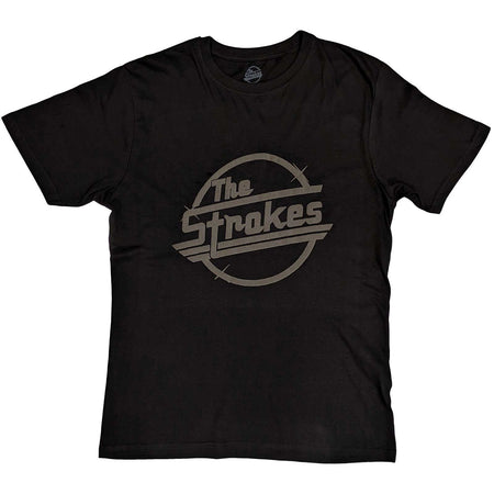 The Strokes - OG Magna Hi Build Logo -  Black t-shirt
