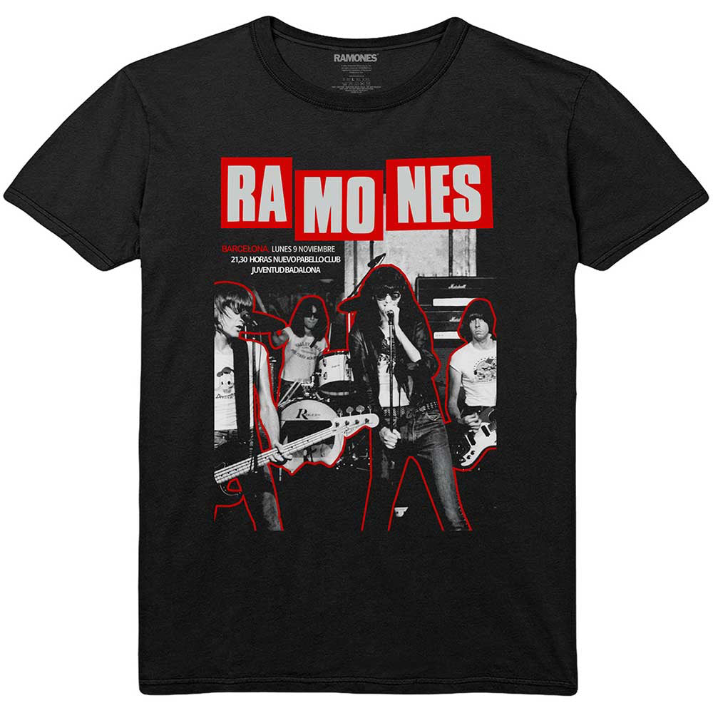 Ramones - Barcelona - Black  t-shirt