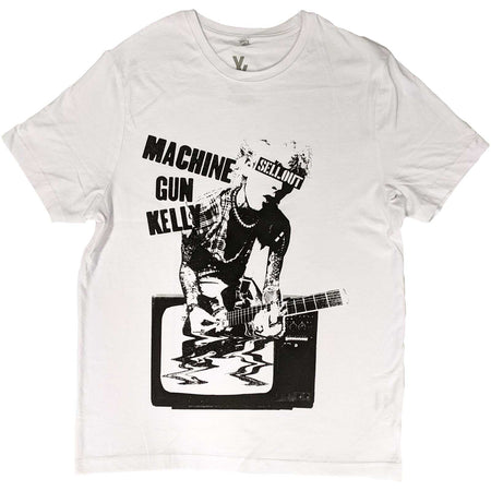 Machine Gun Kelly - MGK - TV Warp - White t-shirt