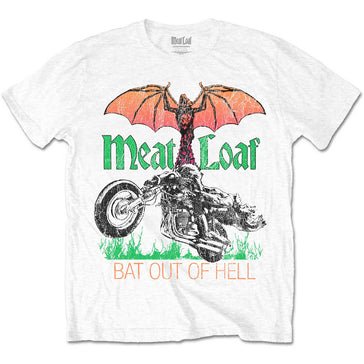Meat Loaf - Bat Out Of Hell - White t-shirt
