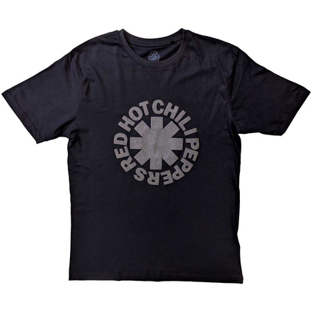 Red Hot Chili Peppers - Classic Asterisk Hi Build Logo -  Black t-shirt