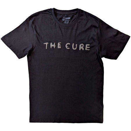The Cure - Circle Logo Hi Build Logo -  Black t-shirt