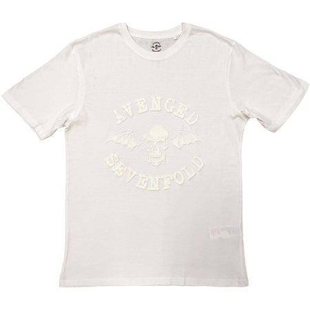 Avenged Sevenfold - Classic Deathbat Hi Build Logo -  White t-shirt