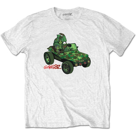 Gorillaz - Jeep - White t-shirt