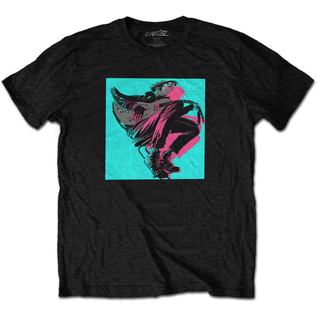 Gorillaz - Now Now Logo with Back Print - Black t-shirt