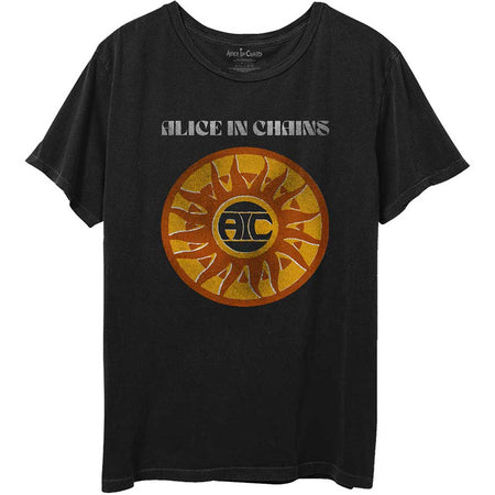 Alice In Chains - Circle Sun Vintage - Black T-shirt