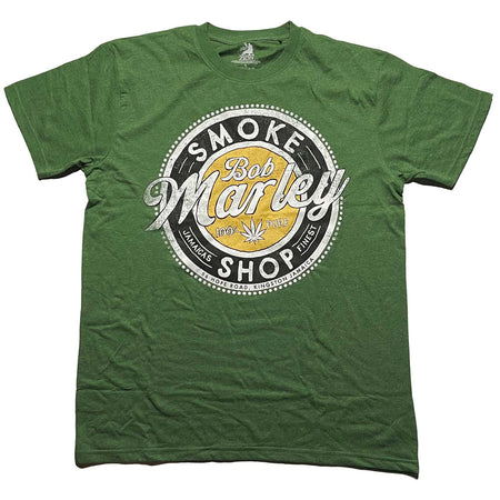 Bob Marley - Smoke Shop - Green t-shirt