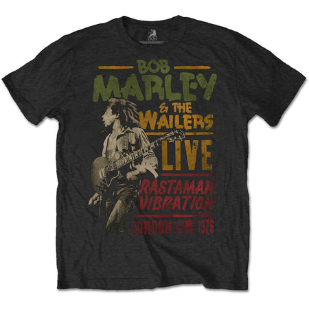 Bob Marley - Rastaman Vibration Tour 1976 - Black t-shirt