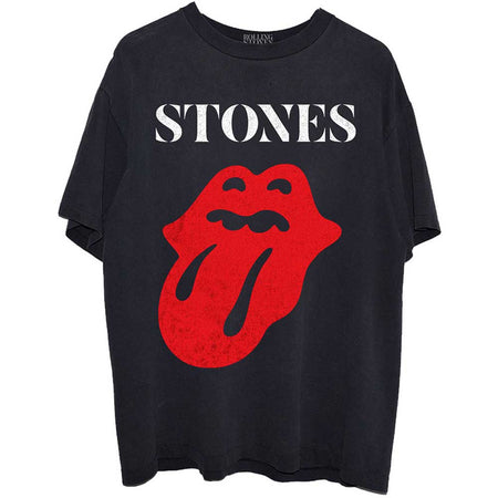 The Rolling Stones - Sixty Classic Vintage Solid Tongue - Black t-shirt