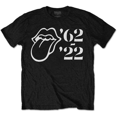 The Rolling Stones - Sixty Outline '62 - '22 - Black t-shirt