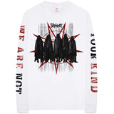 Slipknot  - Shrouded Group-Not Your Kind-Longsleeve White t-shirt