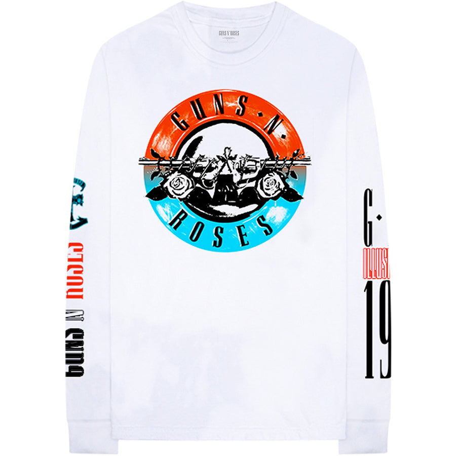 Guns N Roses - Motorcross-Longsleeve White t-shirt