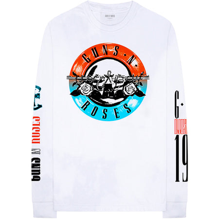 Guns N Roses - Motorcross-Longsleeve White t-shirt