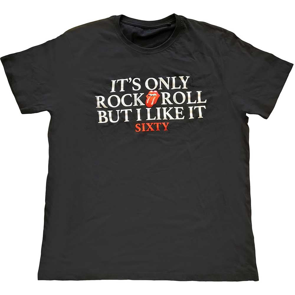 The Rolling Stones - Sixty It's Only R&R with foil application - Black t-shirt