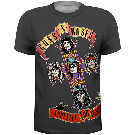 Guns N Roses -  Appetite For Destruction - Sublimation Print t-shirt