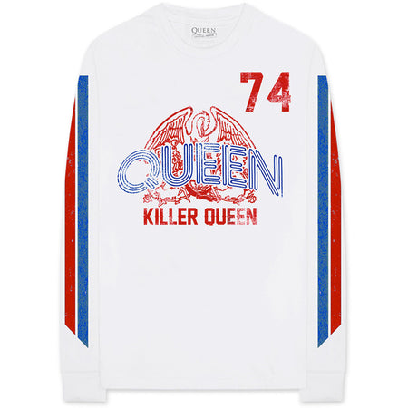 Queen - Killer Queen 74 - Longsleeve White t-shirt