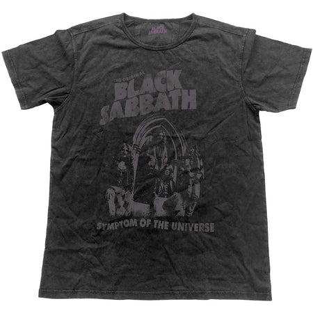 Black Sabbath - Vintage Symptom Of The Universe  -Black Label Designer Black t-shirt