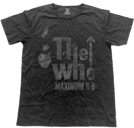 The Who - Vintage Maximum R&B  - Black Label Designer Black t-shirt