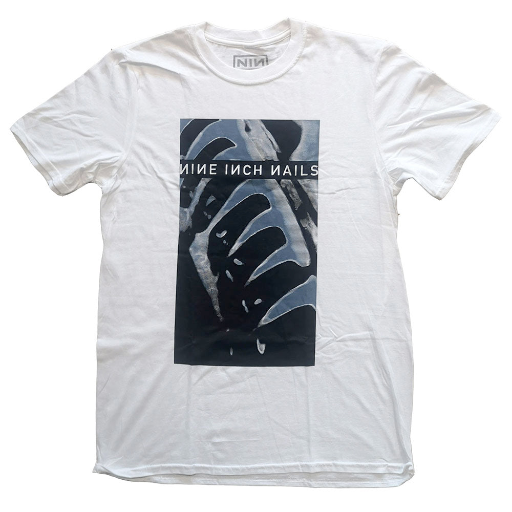 Nine Inch Nails - Pretty Hate Machine with Backprint - White T-shirt