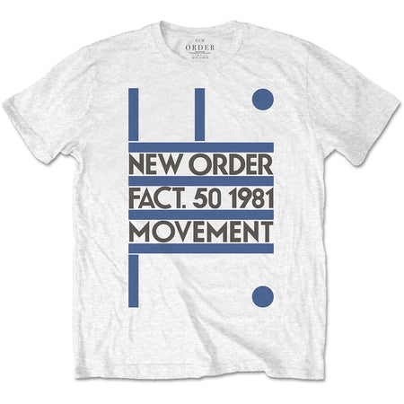 New Order - Movement - White t-shirt
