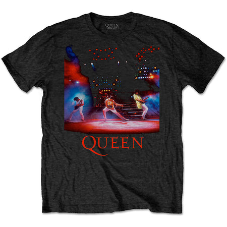 Queen - Live Shot Spotlight - Black t-shirt