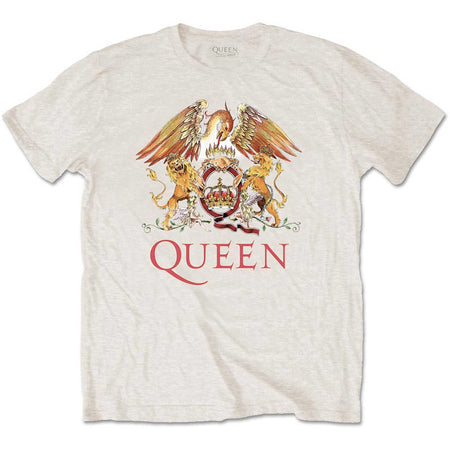 Queen - Classic Crest - Sand t-shirt