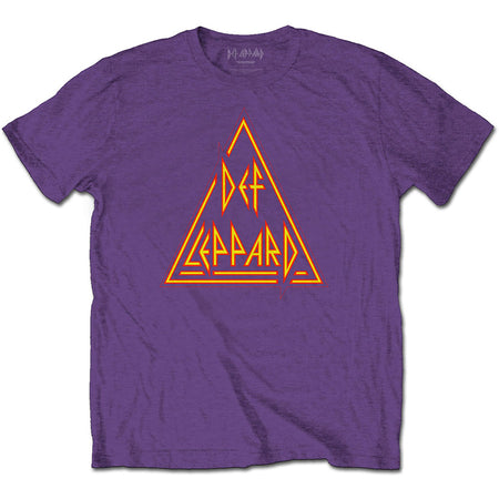 Def Leppard - Classic Triangle Logo - Purple  t-shirt