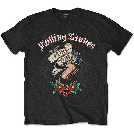 The Rolling Stones - Miss You - Black  T-shirt