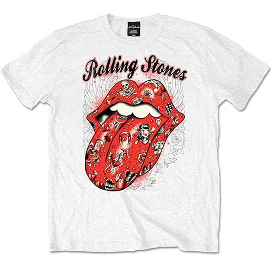 The Rolling Stones - Tattoo Flash - White  T-shirt