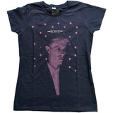 David Bowie - Dots - Ladies Purple T-shirt