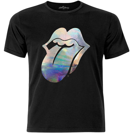 The Rolling Stones - Foil Tongue With Foiled Application - Black  T-shirt