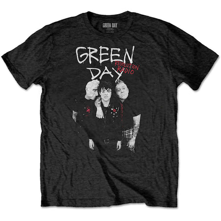 Green Day. - Red Hot - Black T-shirt