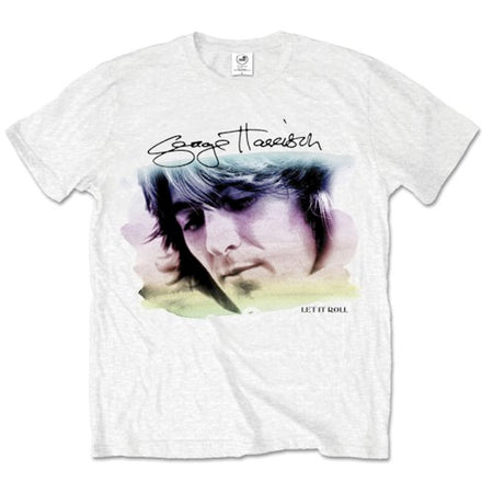 George Harrison - Water Color Portrait - White t-shirt