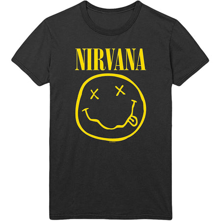 Nirvana Kurt Cobain - Flower Sniffin - Black t-shirt