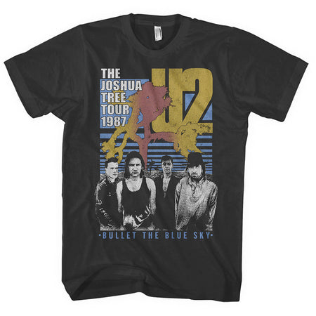 U2 - Bullet The Blue Sky-1987 Tour - Black T-shirt