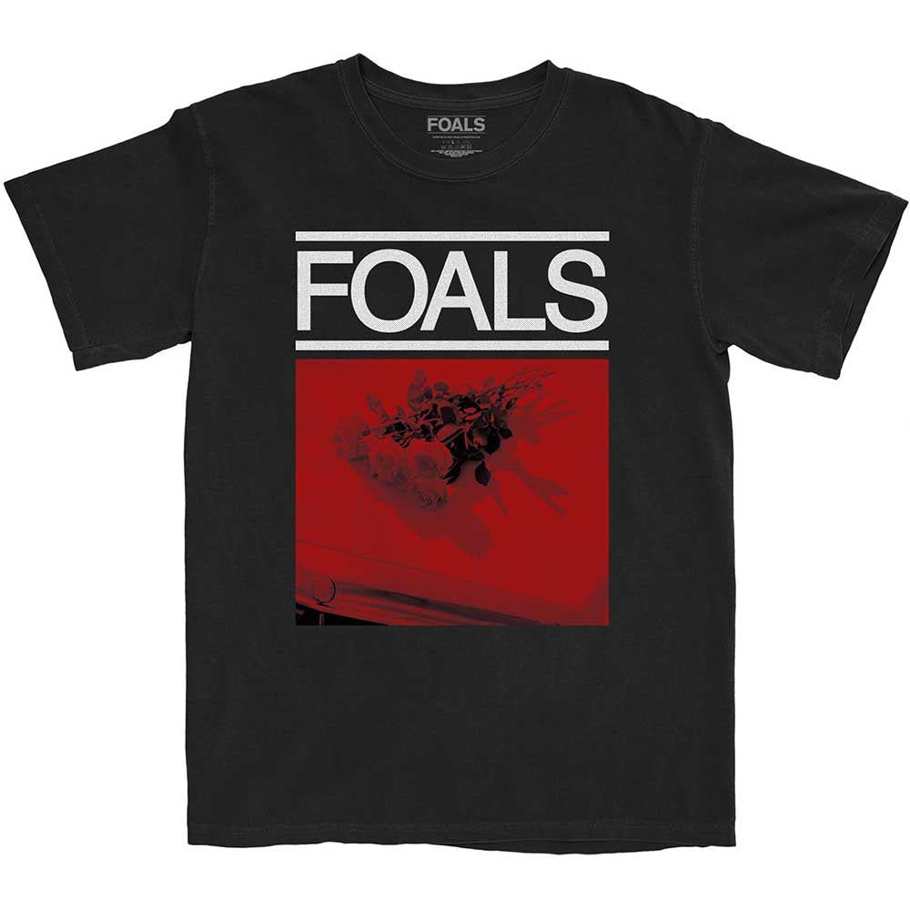 FOALS - Red Roses - Black T-shirt