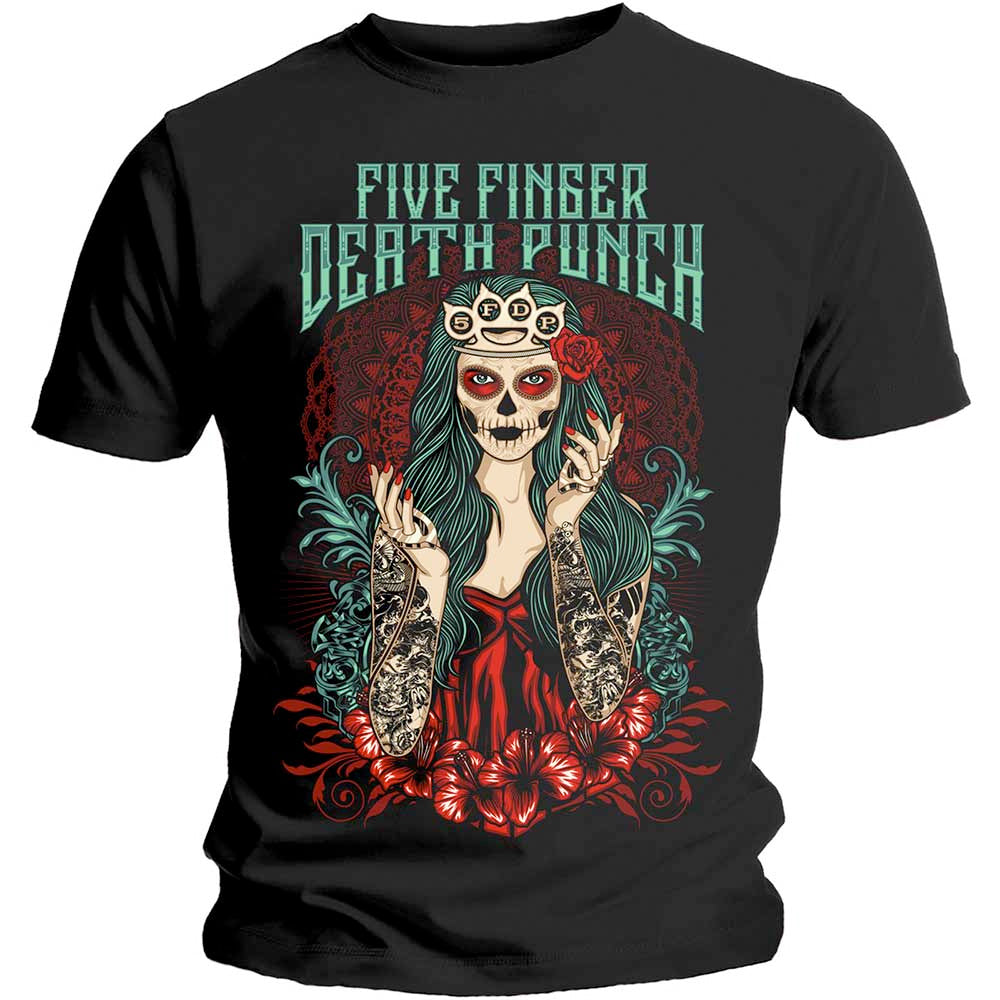 Five Finger Death Punch - Lady Muerta - Black t-shirt