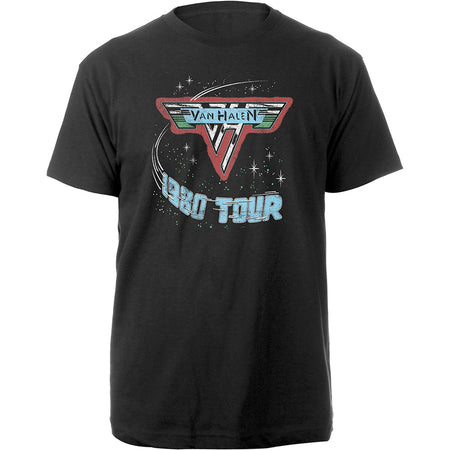 Van Halen - 1980 Tour - Black T-shirt