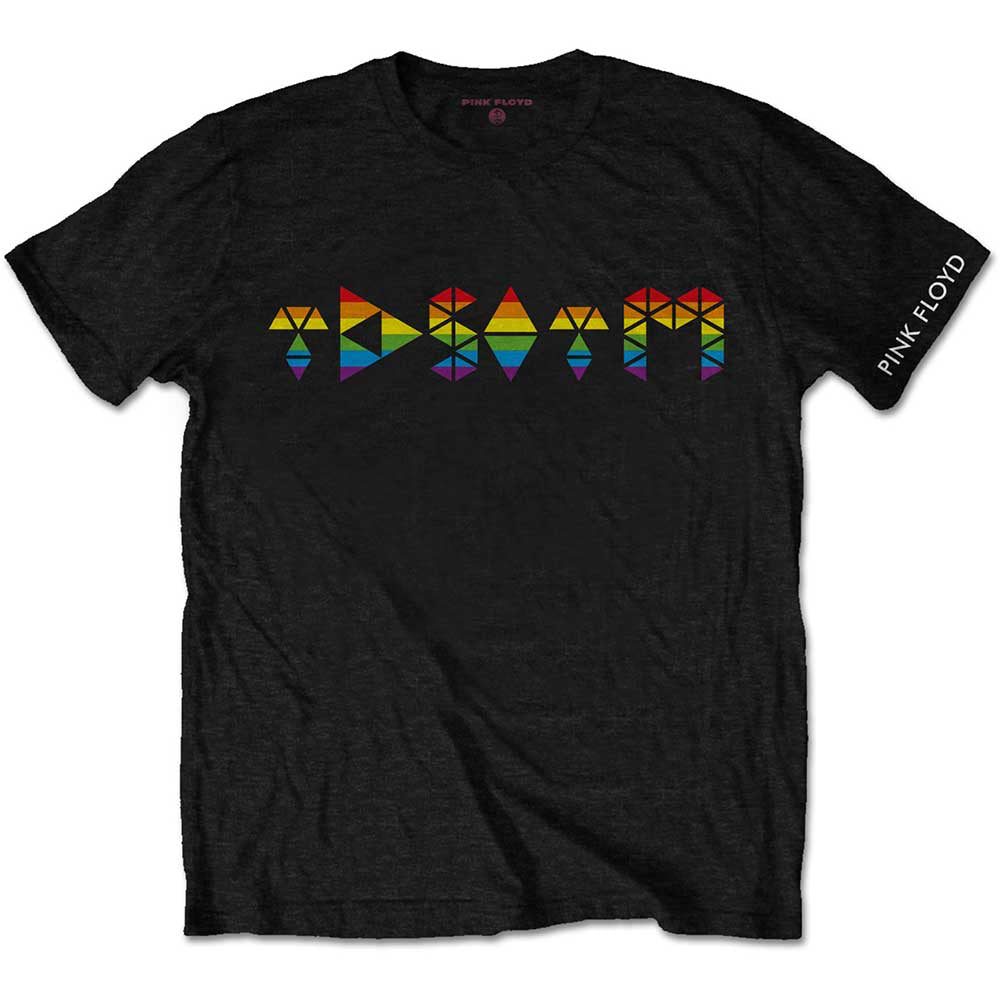 Pink Floyd - Dark Side Prism Initials - Black t-shirt