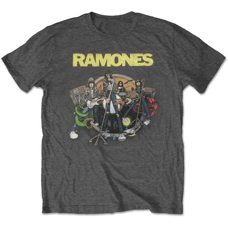 The Ramones - Road To Ruin - Charcoal Grey  T-shirt