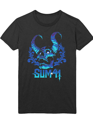 Sum 41 - Blue Demon with Backprint - Black t-shirt