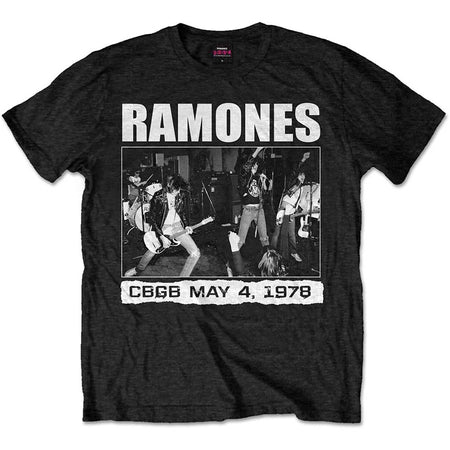 The Ramones - CBGB 1978 - Black  T-shirt