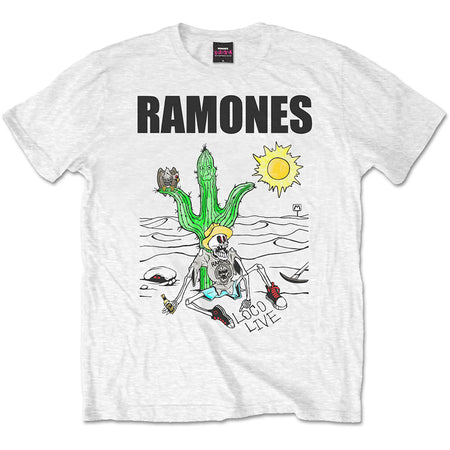The Ramones - Loco Live - White  T-shirt