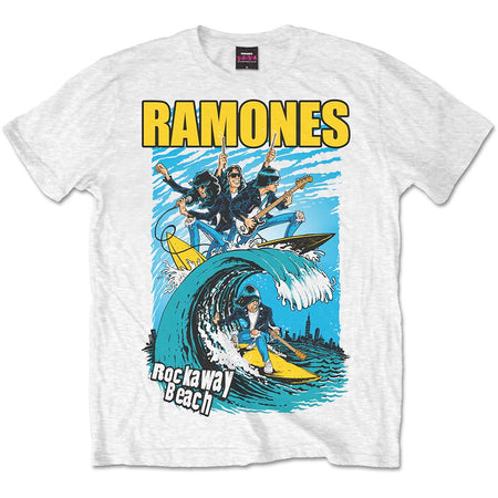 The Ramones - Rockaway Beach - White  T-shirt