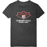 Beastie Boys -Licensed To Ill 87 Tour - Black  T-shirt