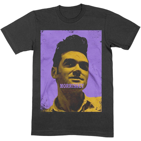 Morrissey - Purple And Yellow - Black T-shirt