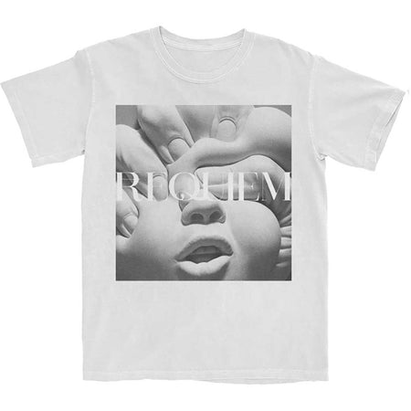 Korn - Requiem Album Cover with Backprint - White t-shirt