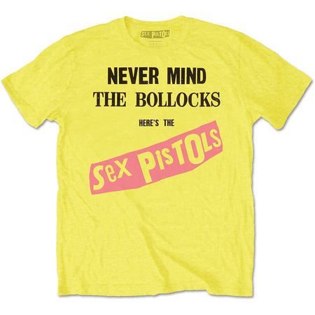 Sex Pistols - Never Mind The Bollocks Original Album Cover - Yellow T-shirt