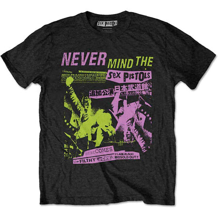 Sex Pistols - Japanese Poster Design - Black T-shirt